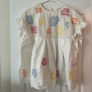 Anthropologie Amit Aggarwal Blouse with Pearl Accents - Size XL